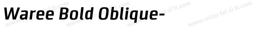 Waree Bold Oblique字体转换